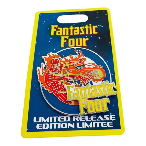 Disney Parks Marvel Fantastic Four The Human Torch Limited Release Pin - Picture 2 of 6